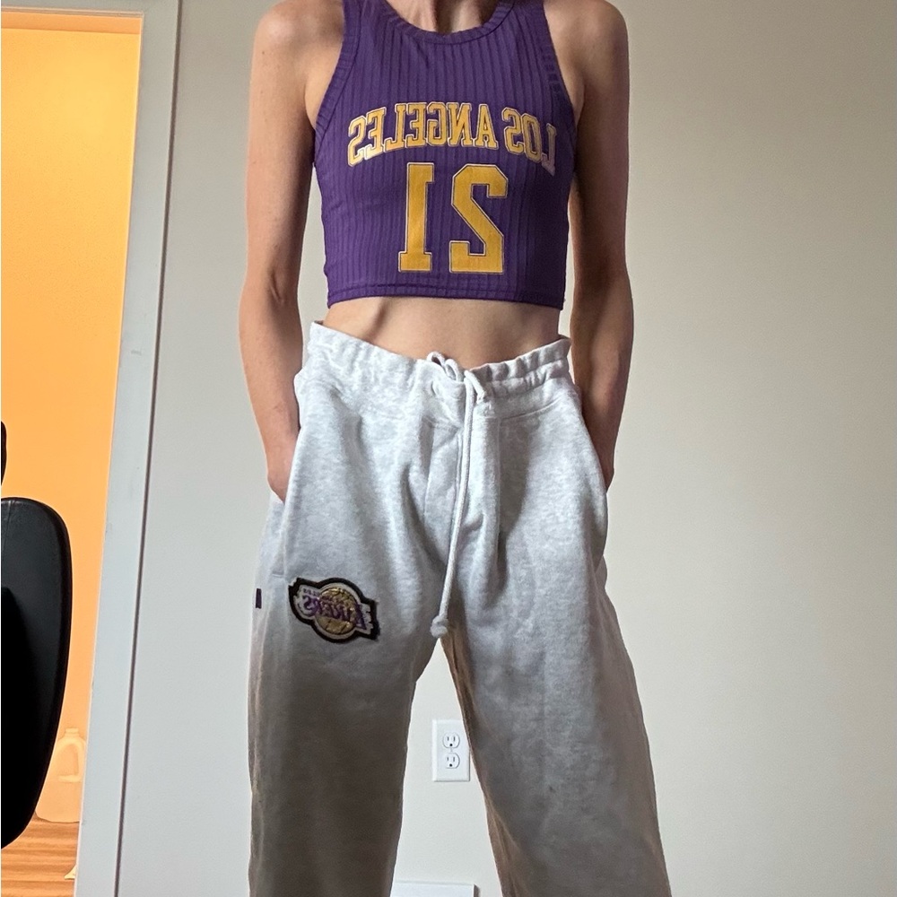 Rowing Blazers X NBA Lakers Sweatpants Size Small NWOT - Picture 8 of 11